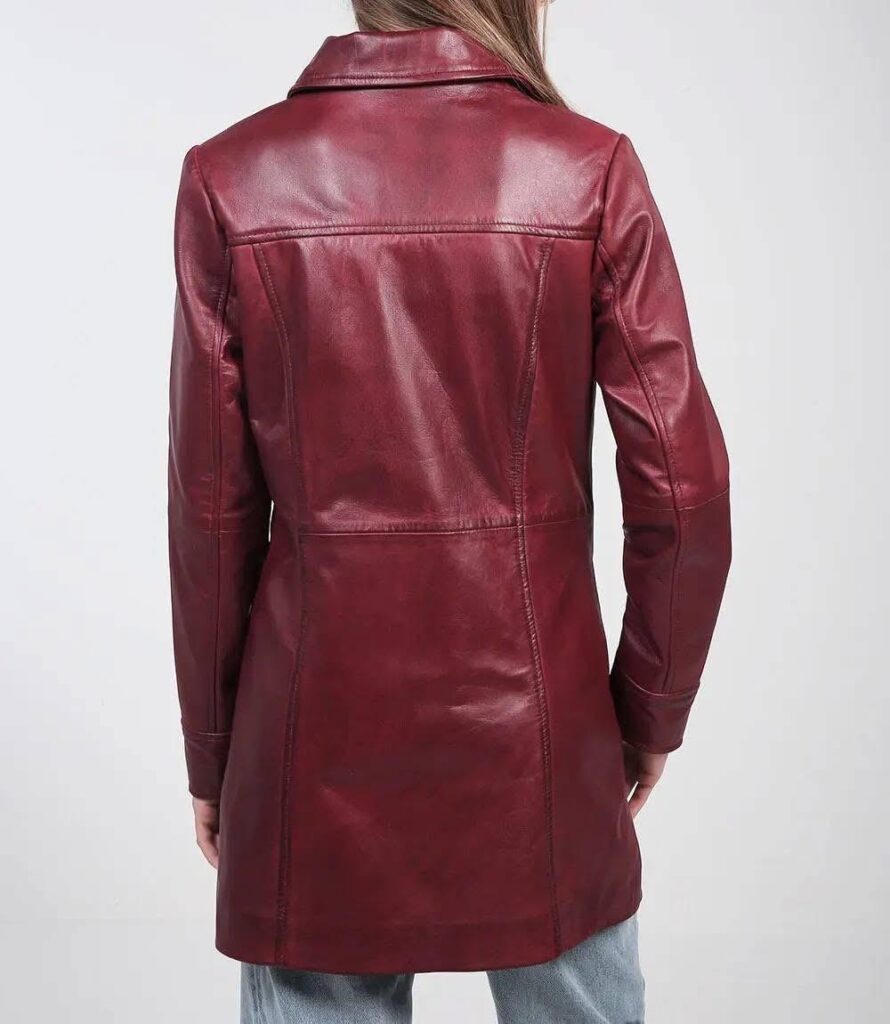 Ladies Leather Coat (HS-122 SL)
