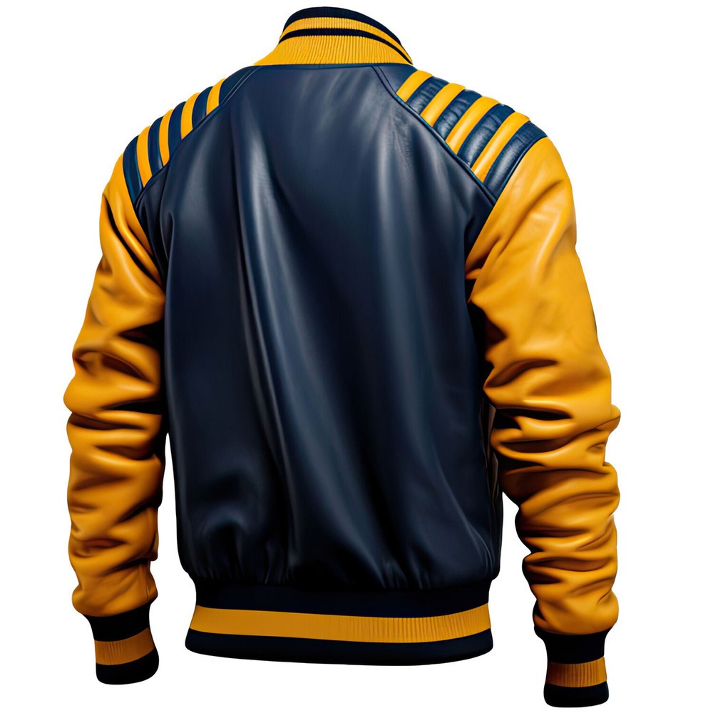 Men's Leather Varsity Jacket (HS-502 SL)